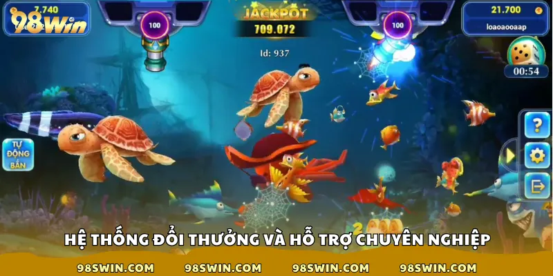 Hệ thống đổi thưởng và hỗ trợ chuyên nghiệp